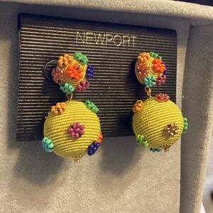 🦌 NWT Newport Multicolor Beaded Earrings